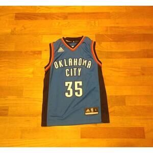 Adidas Kevin Durant NBA OKC Oklahoma City Thunder Jersey YOUTH Small S
